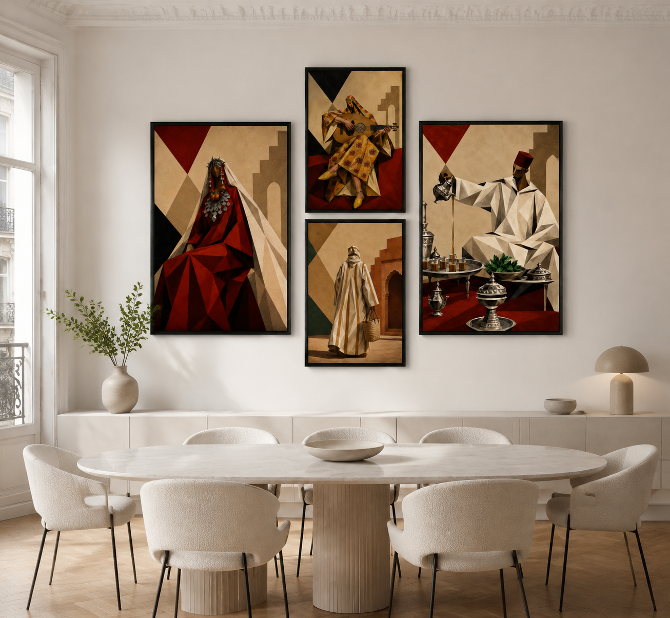 Composition Murale 1 - Géométrie Marocaine