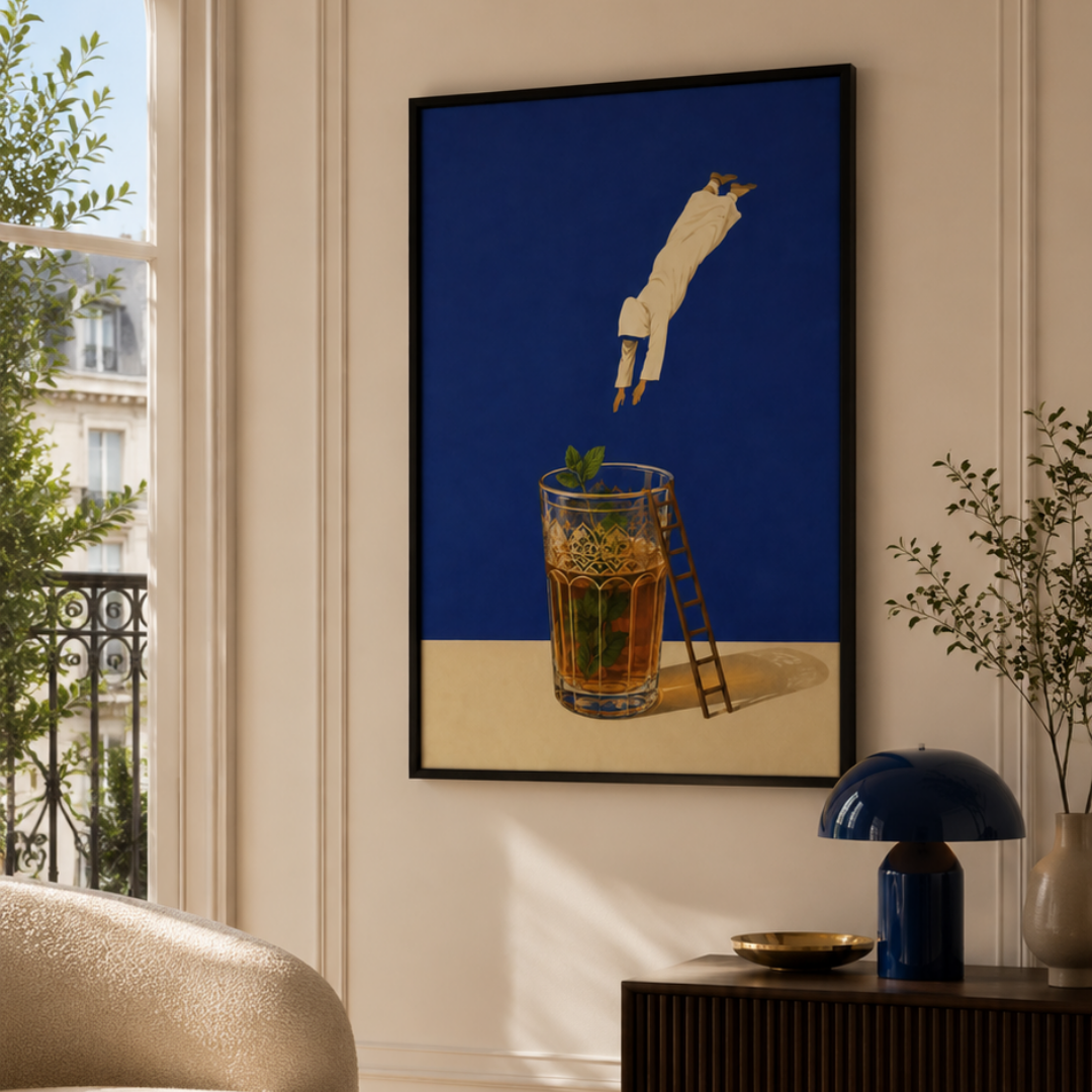 Tableau Le saut Atay thé à la menthe marocain