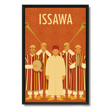 Tableau Issawa orchestre musique marocaine fêtes tradition