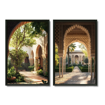 Duo tableaux riads authentiques marocains pack