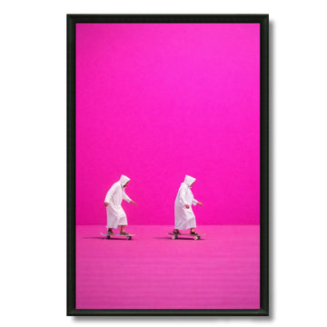 Tableau skate rose décor marocain moderne
