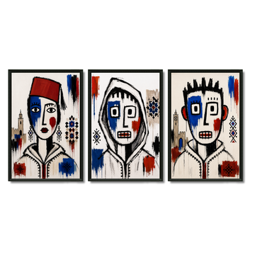 Triptyque figurines marocaines culturelles pack