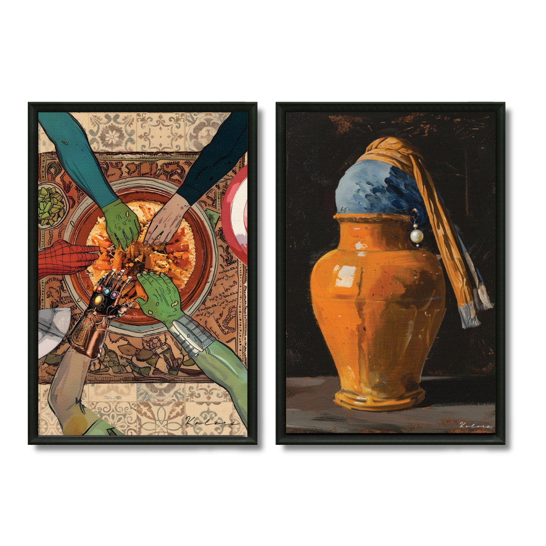 Duo tableaux spécialités marocaines décalées humor pack
