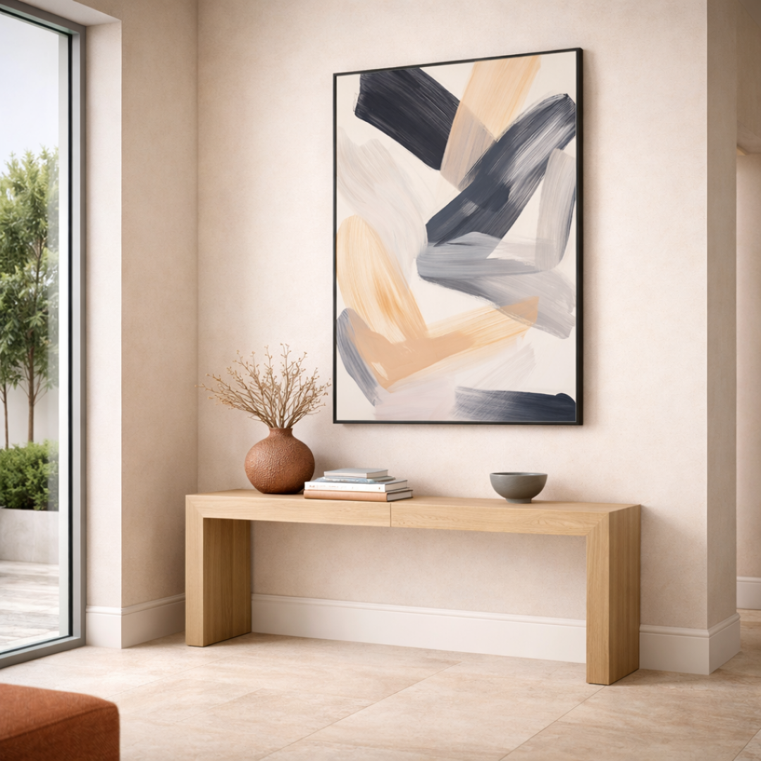 Tableau colory brush abstrait détail