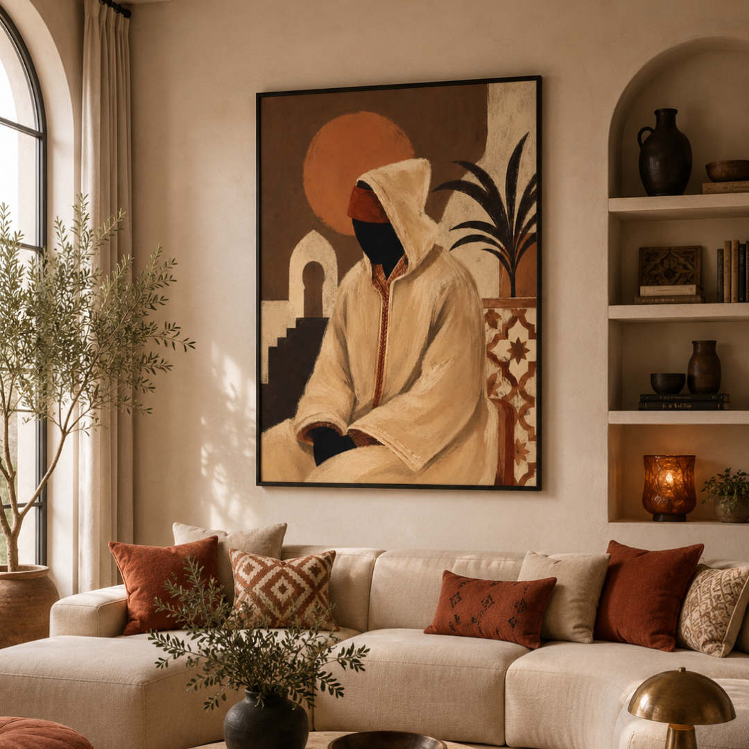 Tableau le Marocain hommage identité marocaine