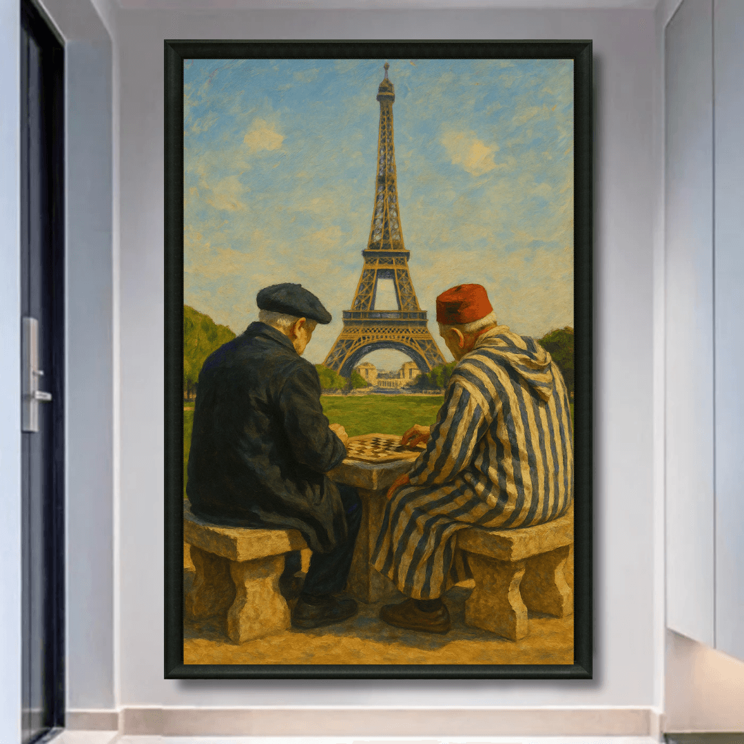 Tableau marocain français Paris détail