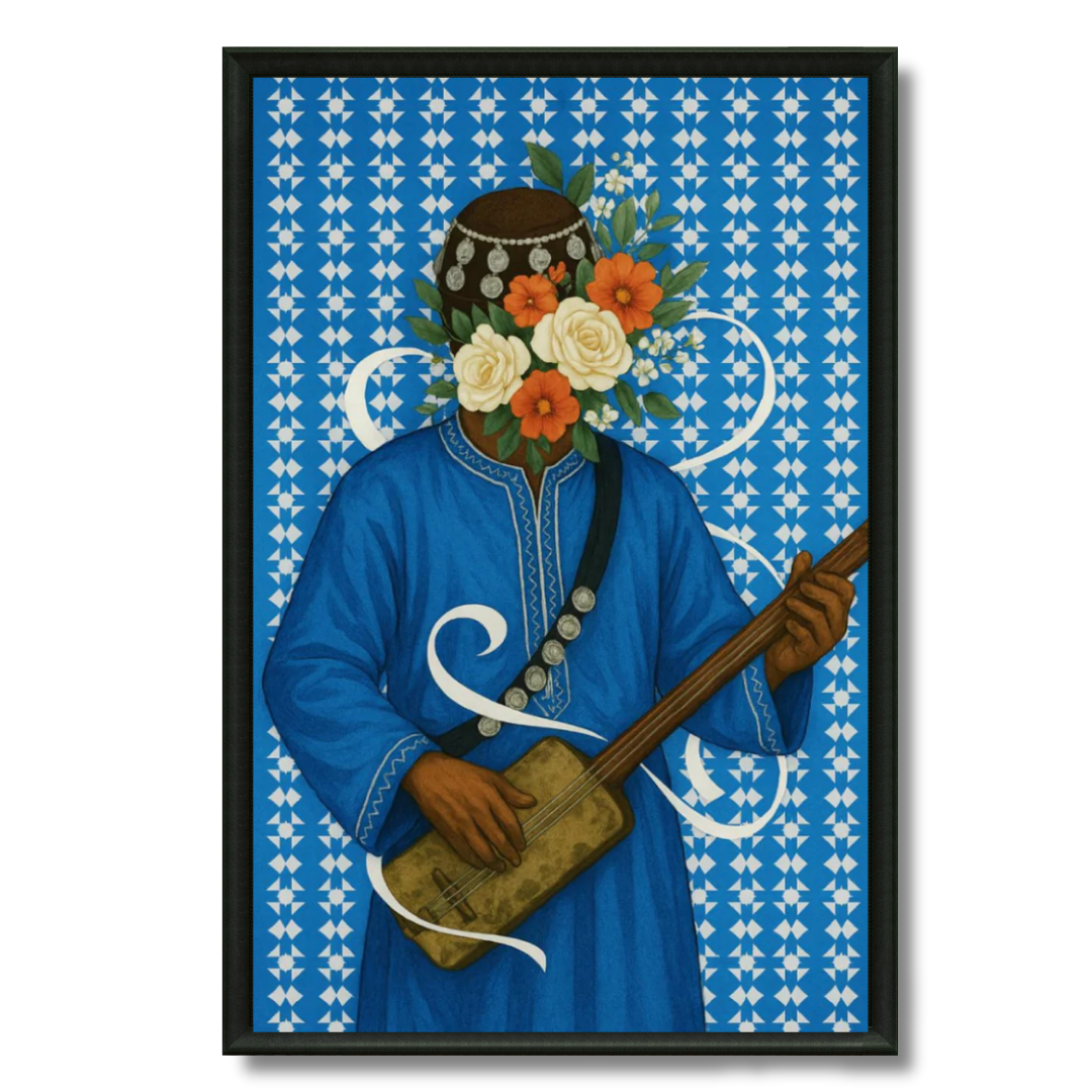 Tableau Gnawa pop art culture musicale marocaine