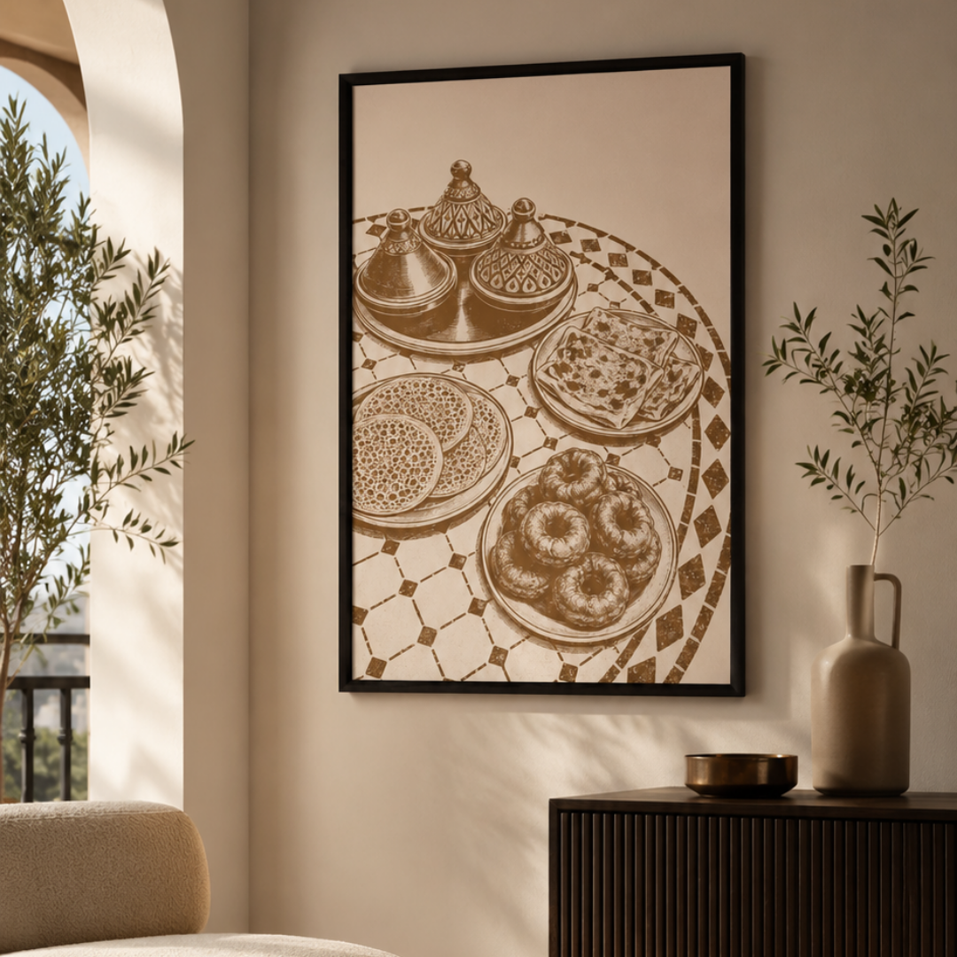 Tableau ftour marocain détail