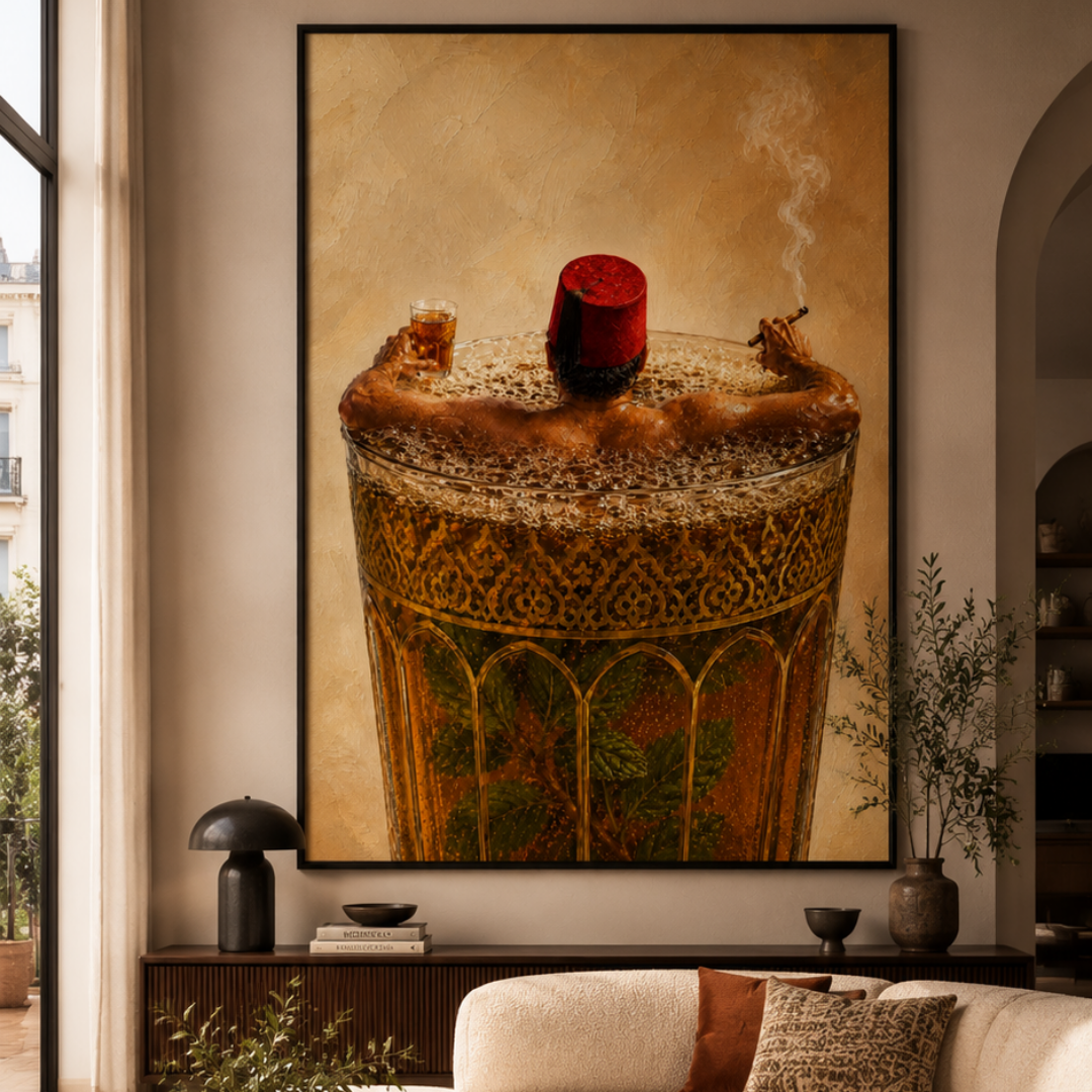 Tableau Le Bain d'atay thé à la menthe marocain