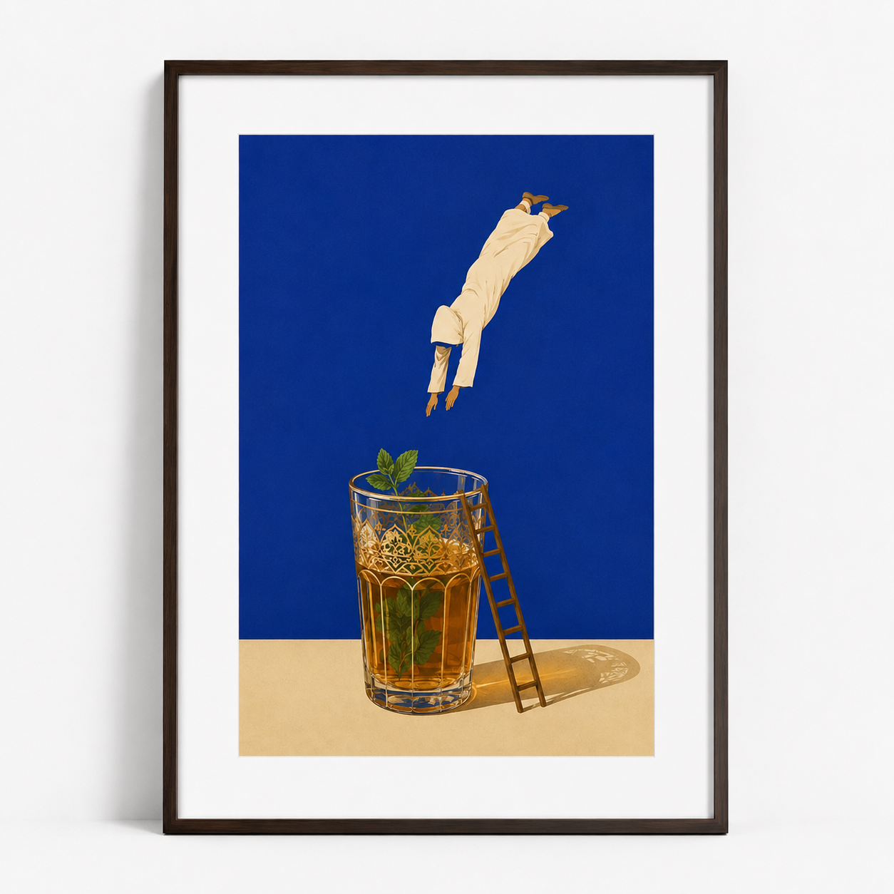 Tableau encadré Marocain – Plongeon Atay