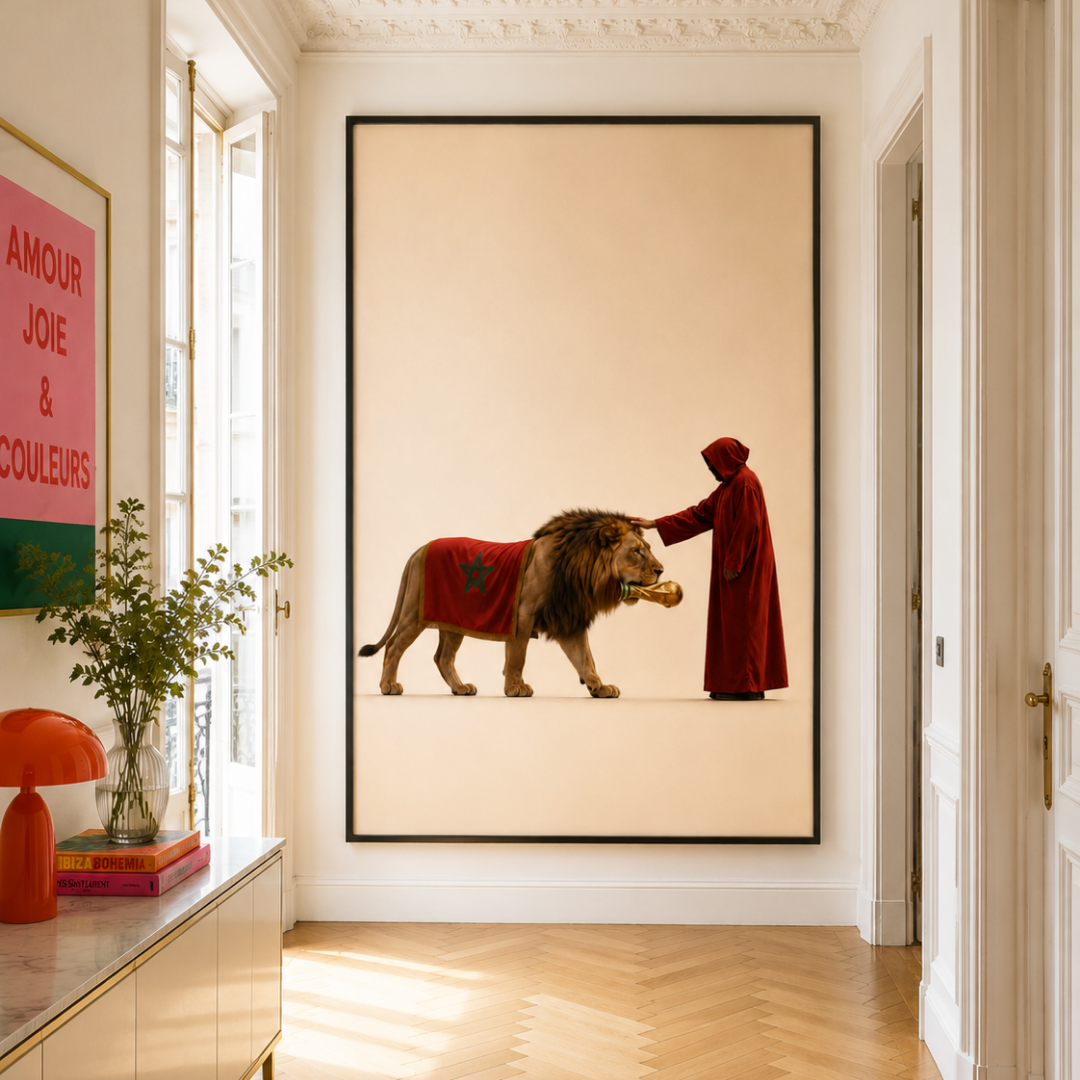 Tableau CDM Maroc lion de l'Atlas Coupe du Monde 2026