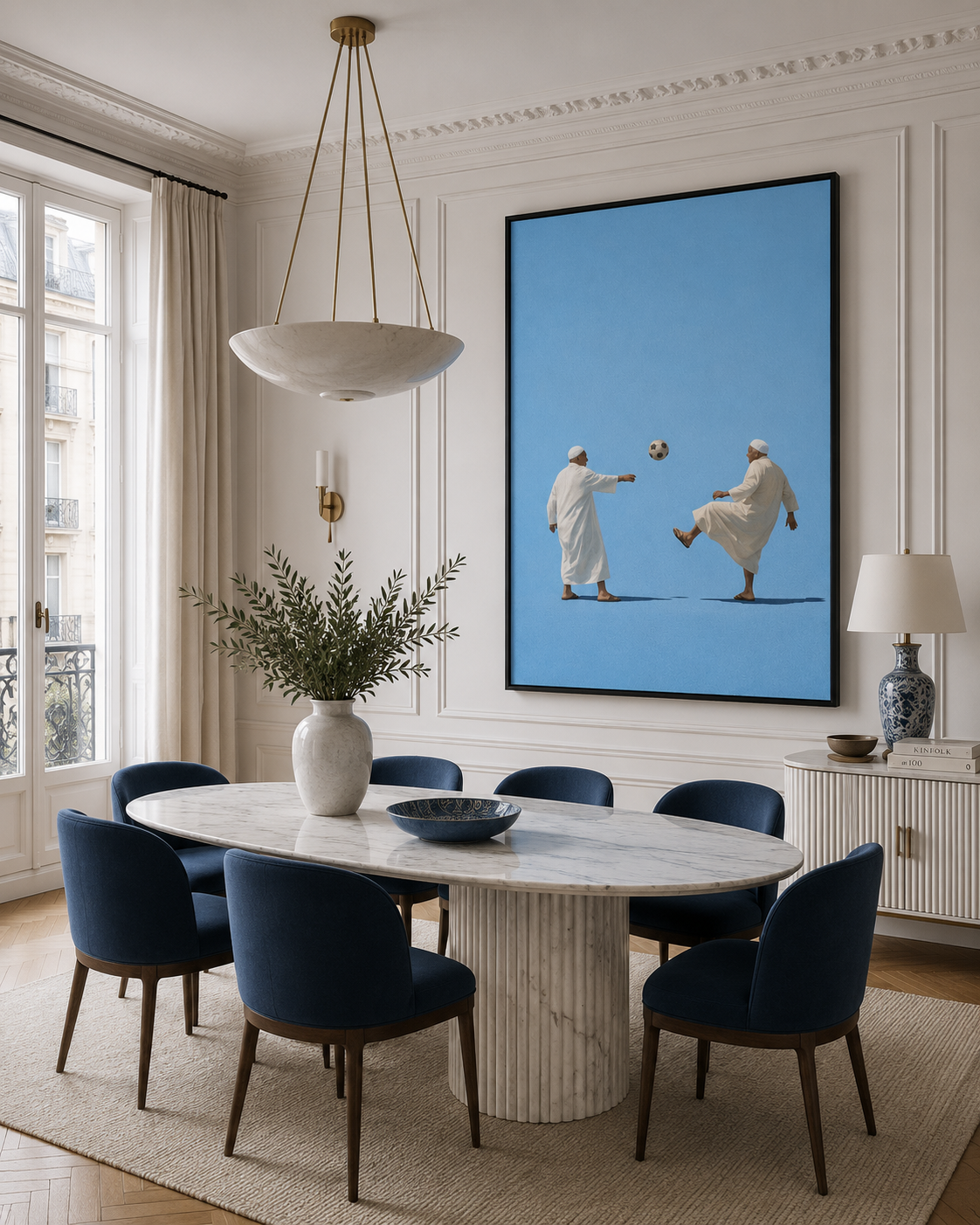 Tableau marocain – Hajs Bleus.