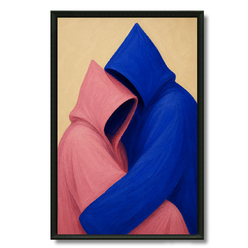 Tableau l'amour abstrait composition marocaine émotion