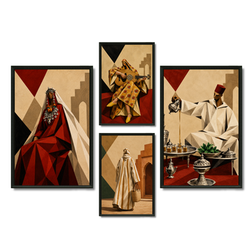 Composition Murale 1 - Géométrie Marocaine