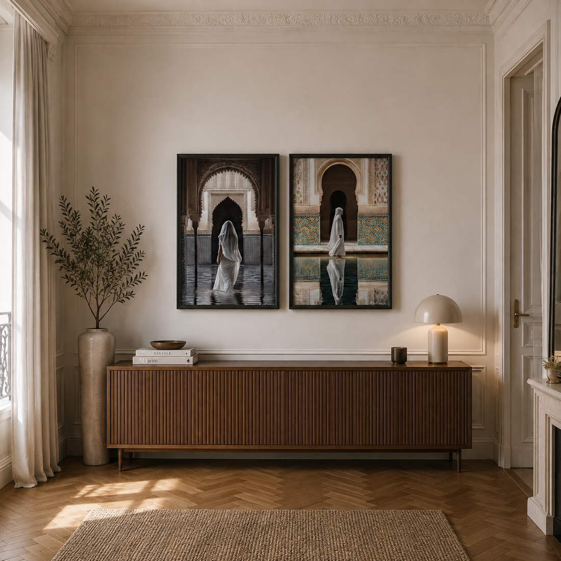 Duo tableaux riad marocain pack décoration