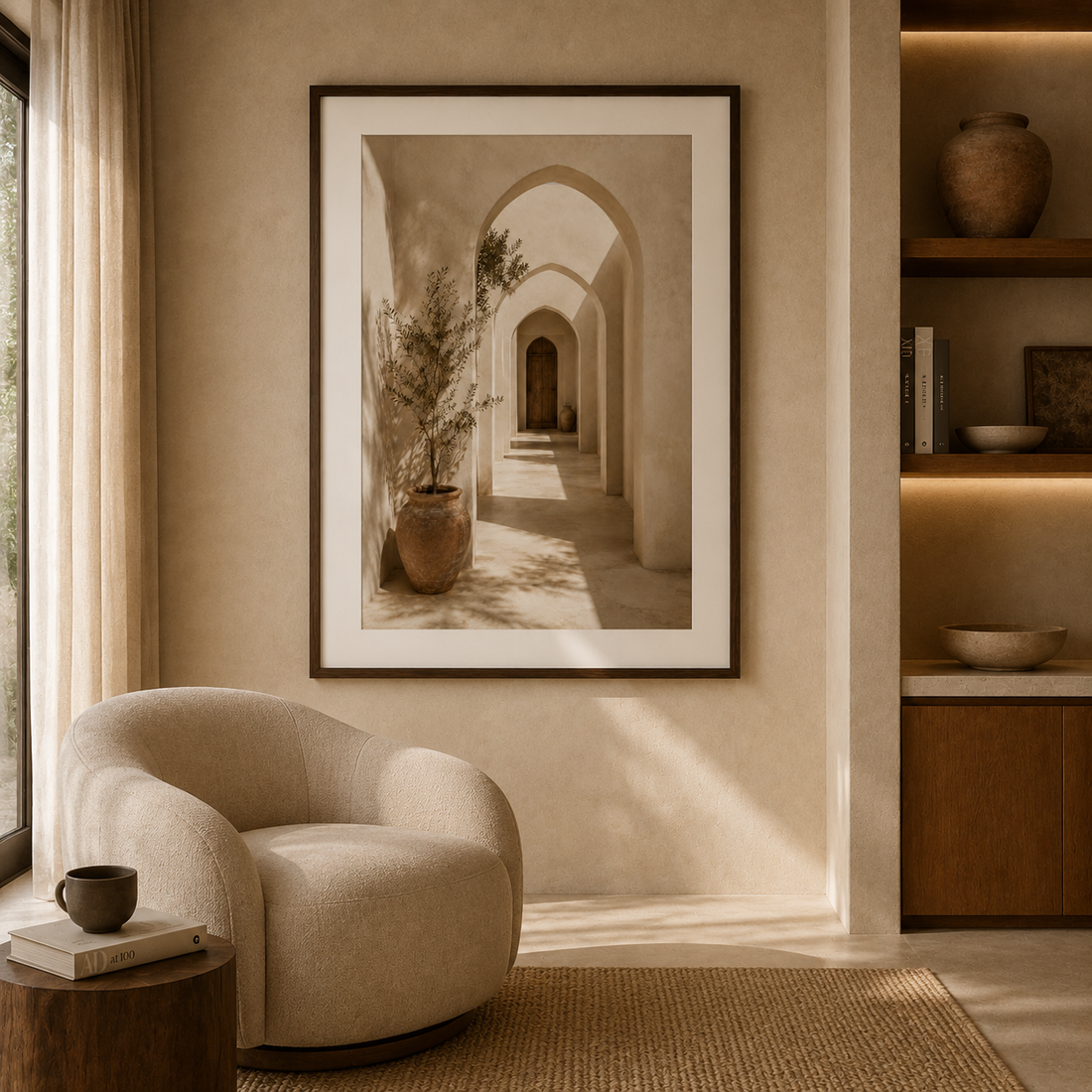 Tableau encadré Marocain – Galerie d'Ocre