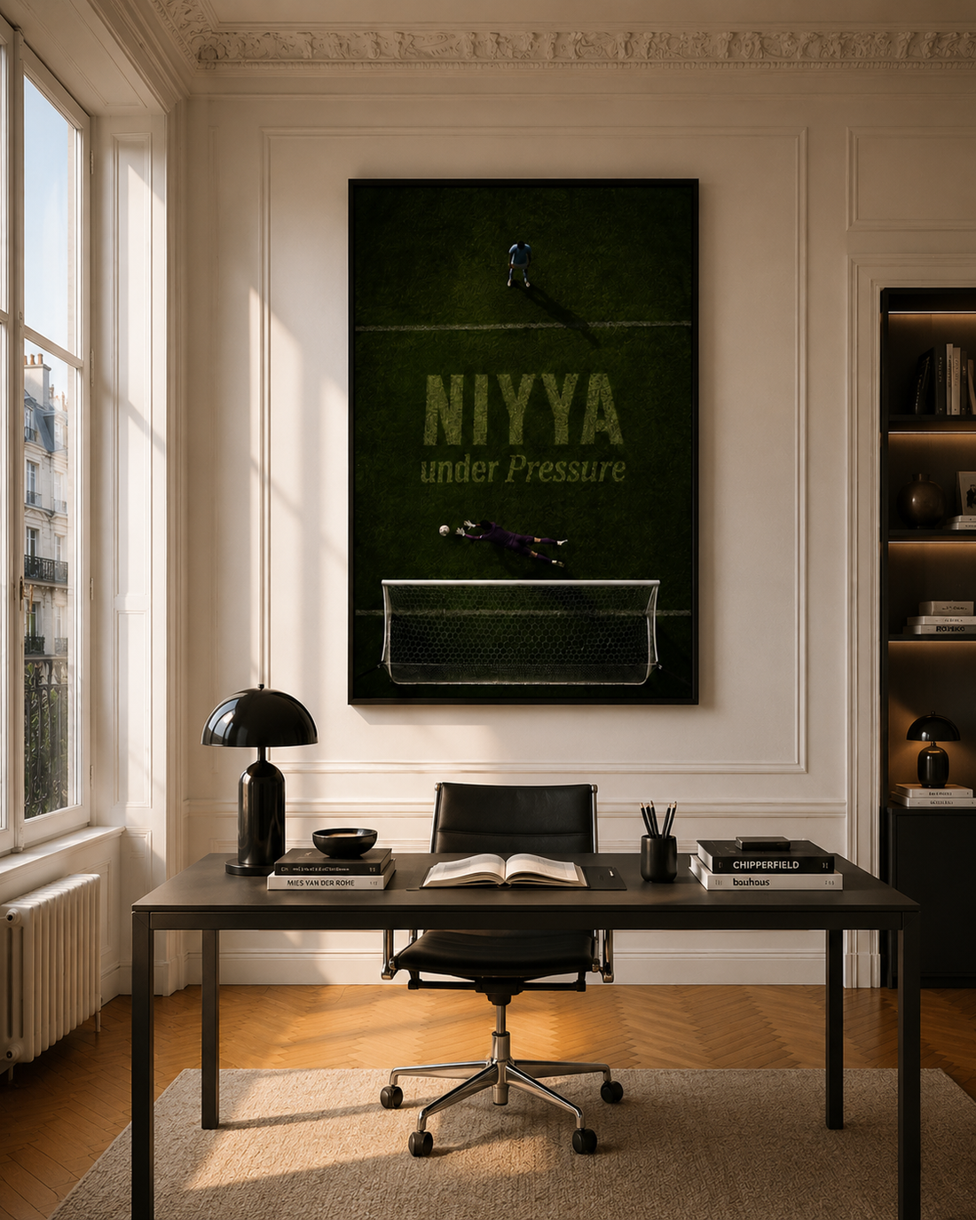 Tableau CDM NIYYA under Pressure football Maroc typographie