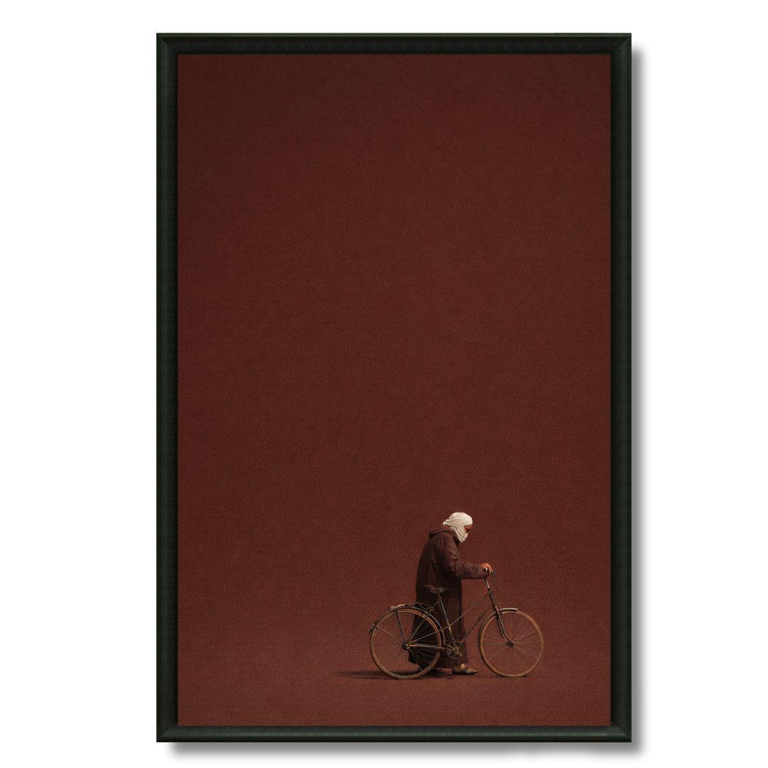 Tableau Haj marron pèlerin marocain tons marron