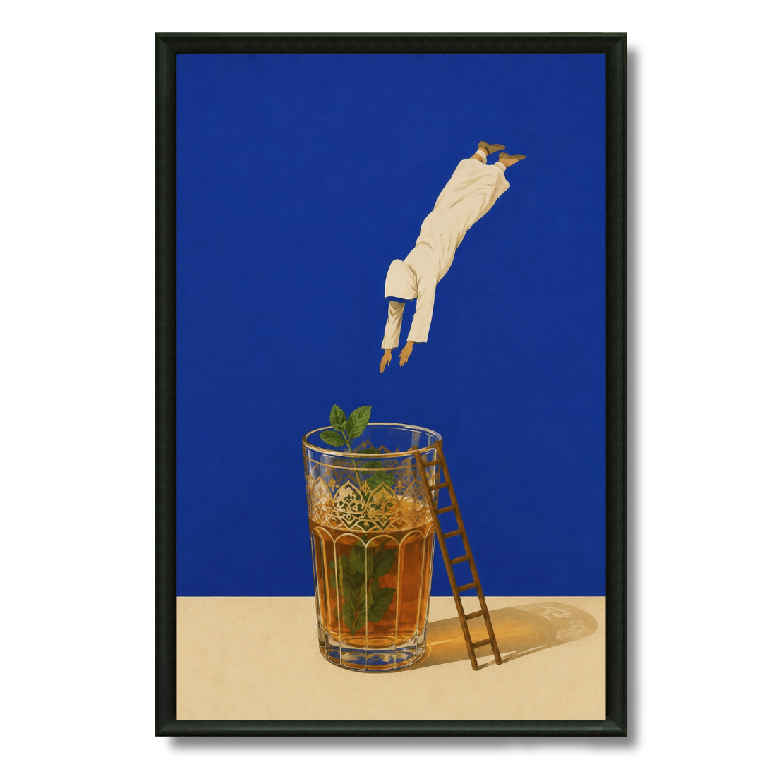 Tableau Le saut Atay thé à la menthe marocain