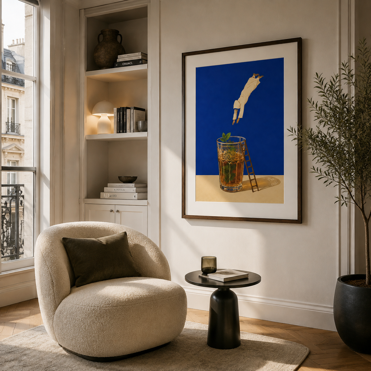 Tableau encadré Marocain – Plongeon Atay
