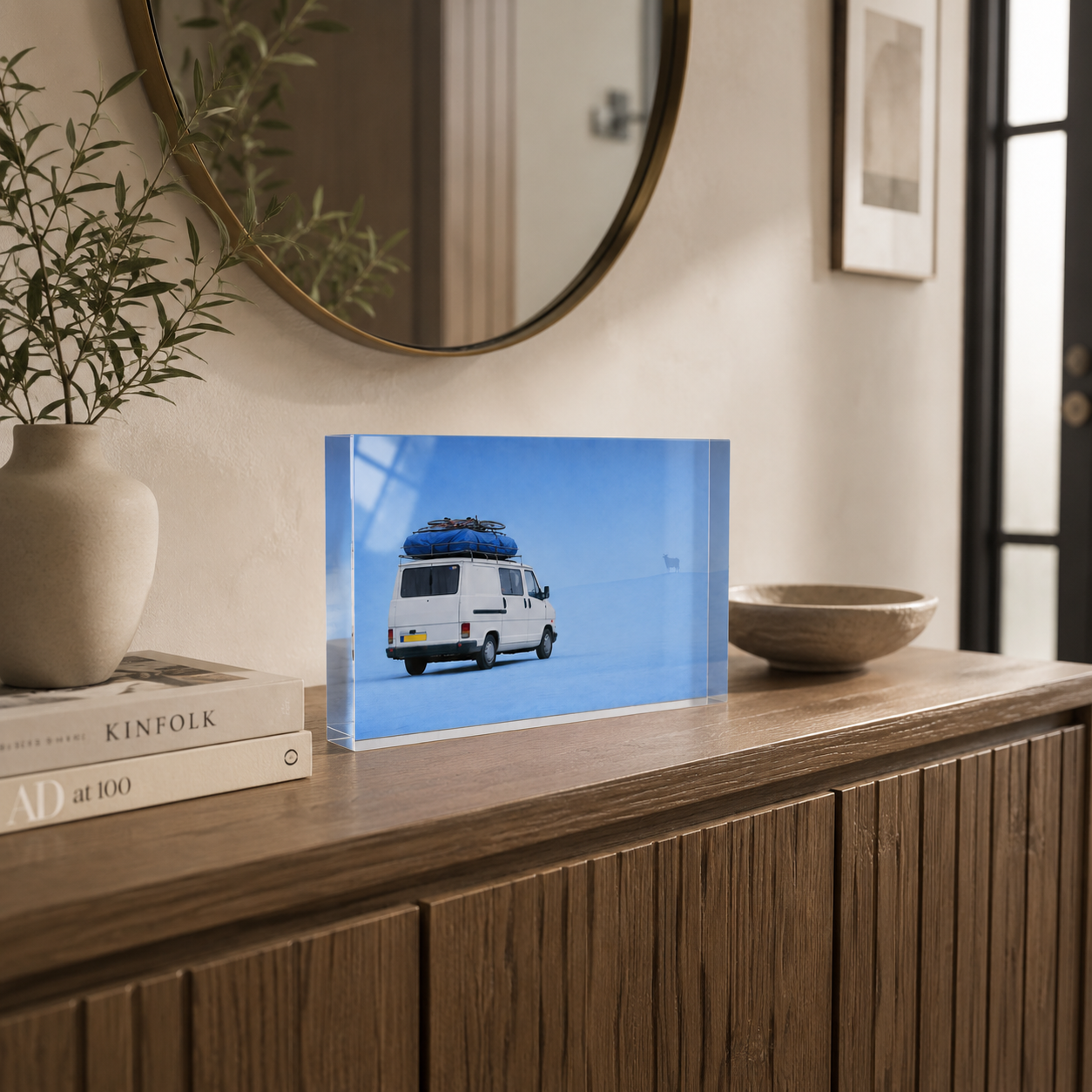 Bloc Acrylique – Souvenir d'enfance Bleu