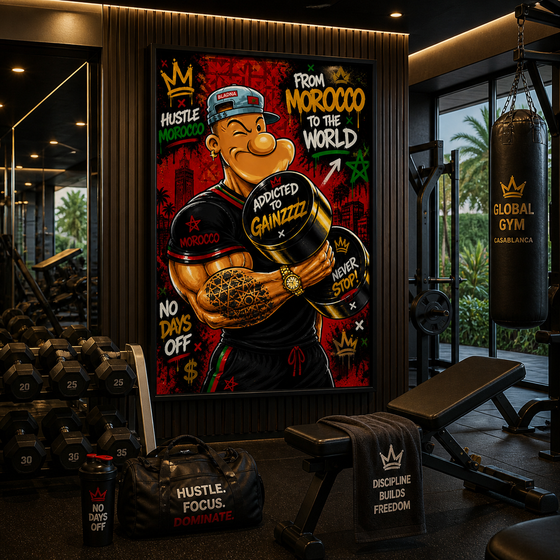 Tableau marocain – Musclor Pop Art