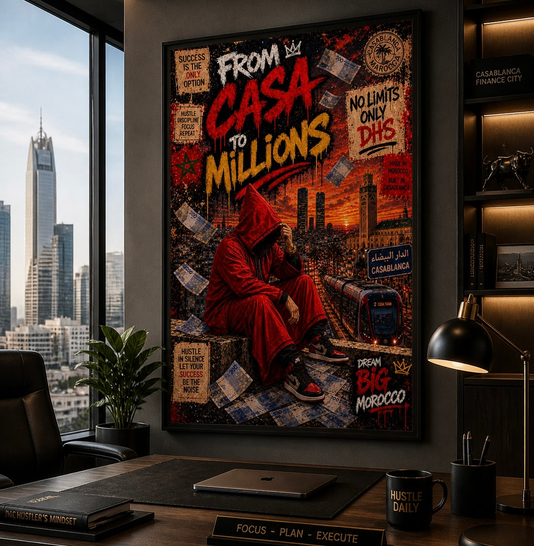 Tableau marocain – Casablanca Vibe Pop Art