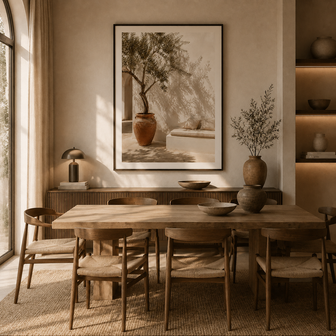 Tableau encadré Marocain – Silence d'Olivier
