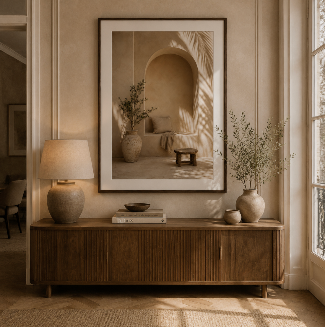 Tableau encadré Marocain – Le Silence
