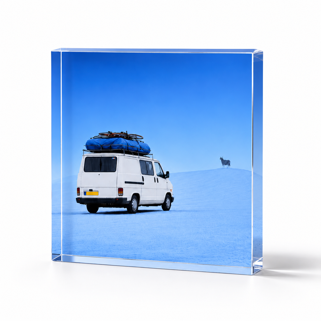 Bloc Acrylique – Souvenir d'enfance Bleu