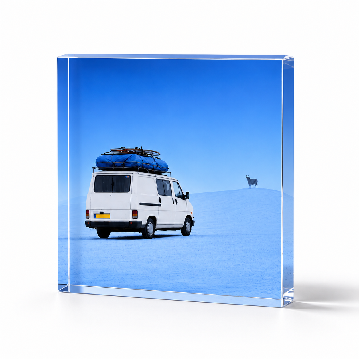 Bloc Acrylique – Souvenir d'enfance Bleu