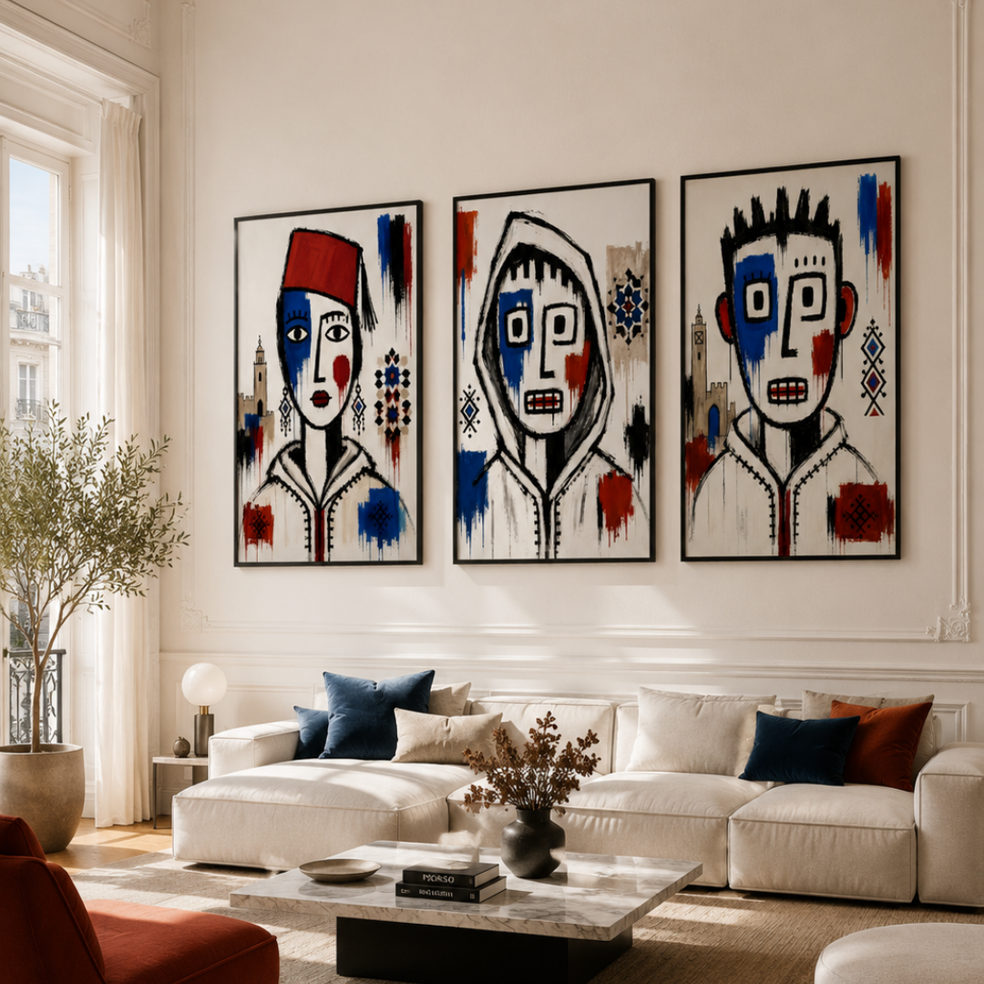 Triptyque figurines marocaines culturelles pack