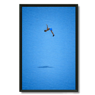 Tableau saut bleu thé menthe symbole marocain