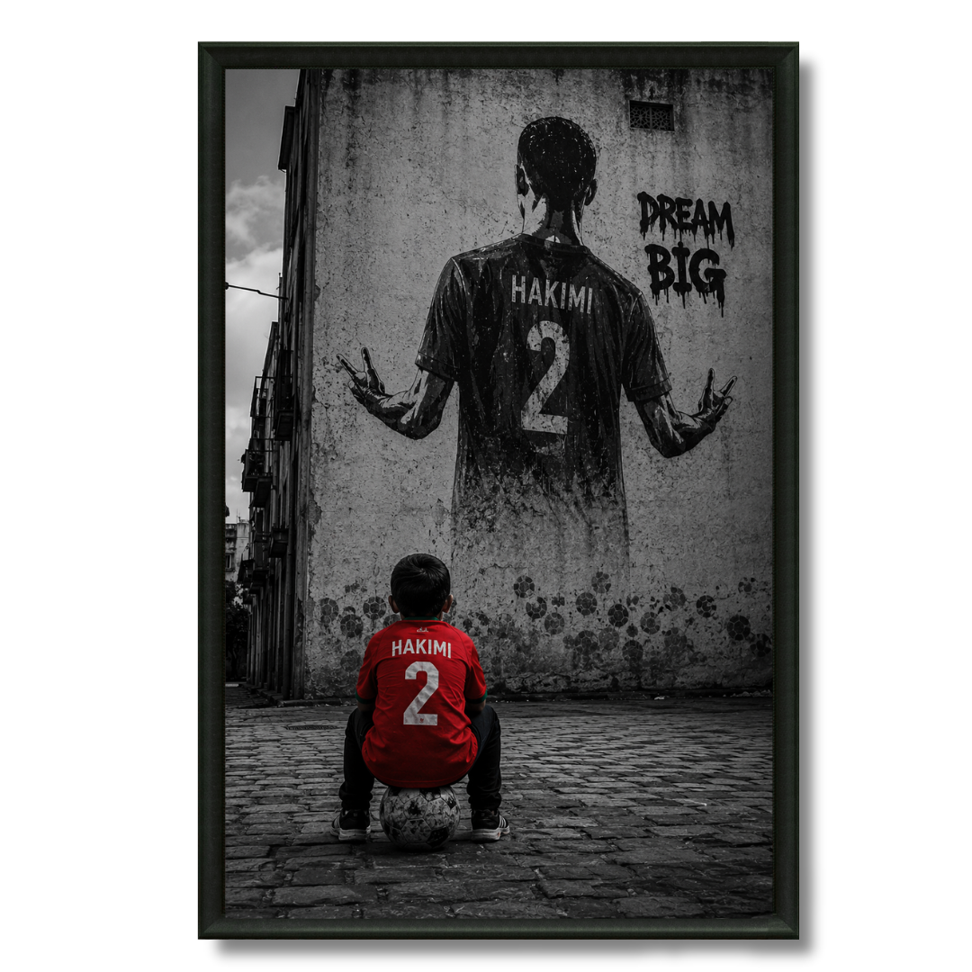Tableau CDM Maroc rêve d'enfance football marocain