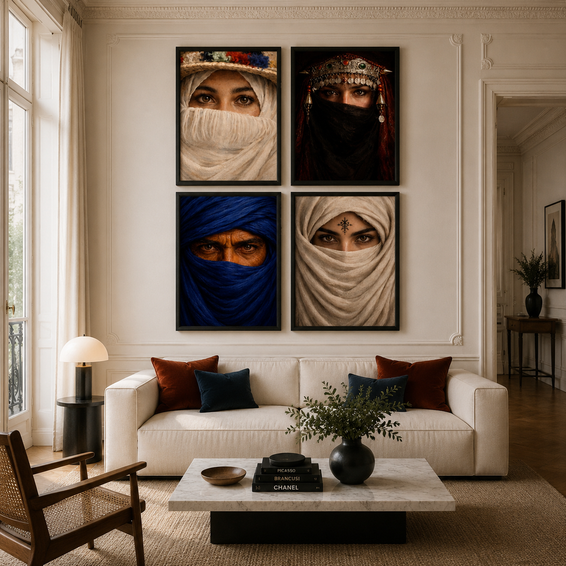 Quadriptyque portraits culture du Maroc 2 galerie pack