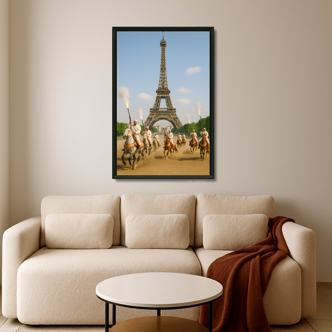 Tableau fantasia Paris marocaine détail