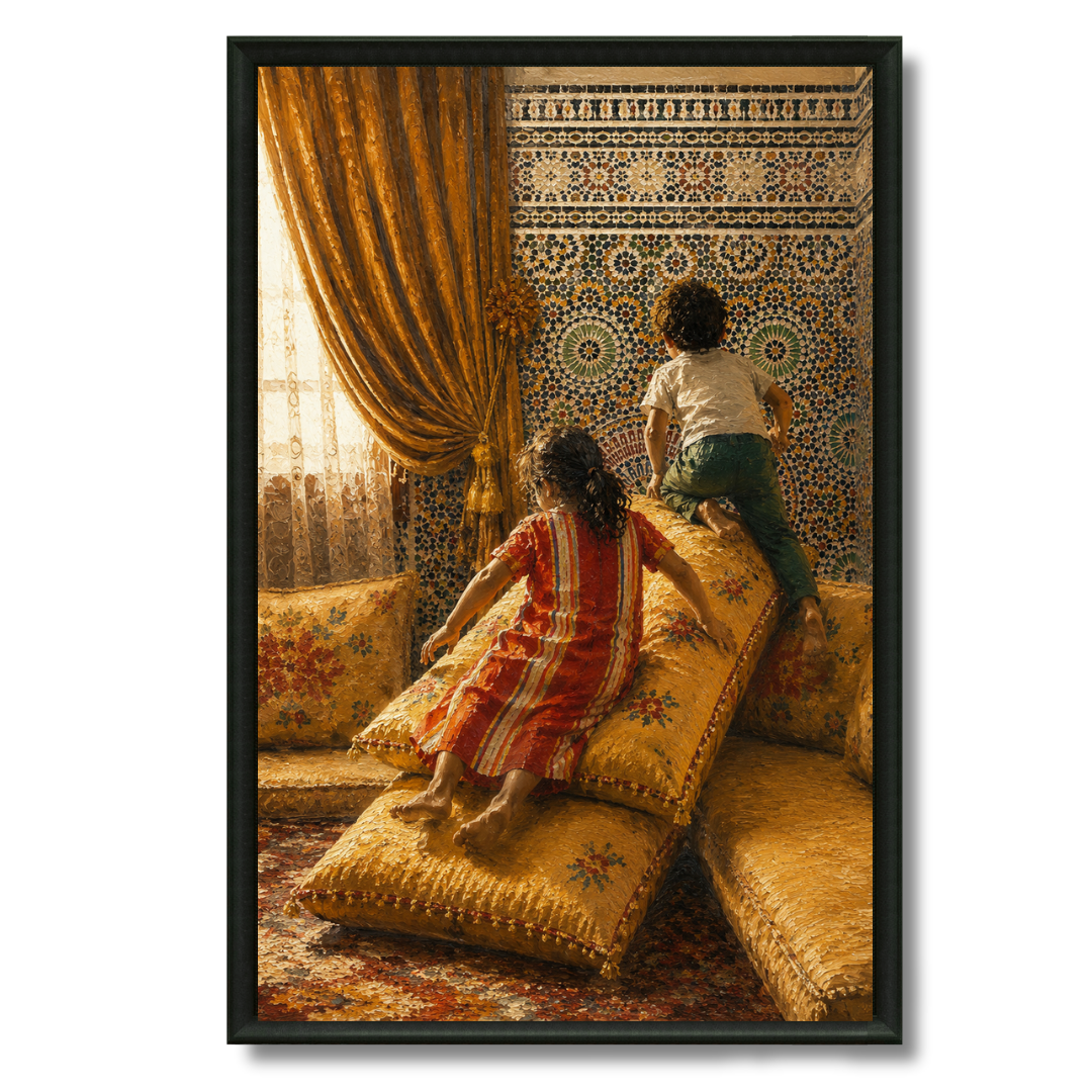 Tableau marocain – Le toboggan