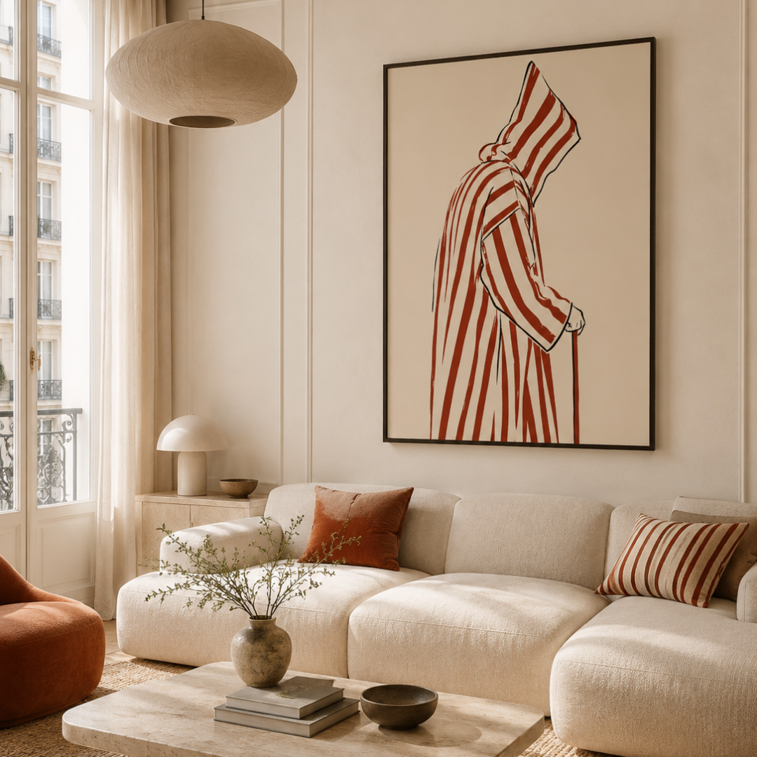 Tableau marocain – Lhaj Illustration