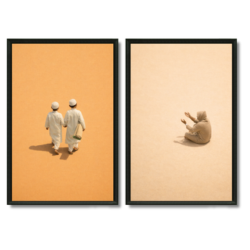 Duo tableaux islam vie spirituel contemporain pack