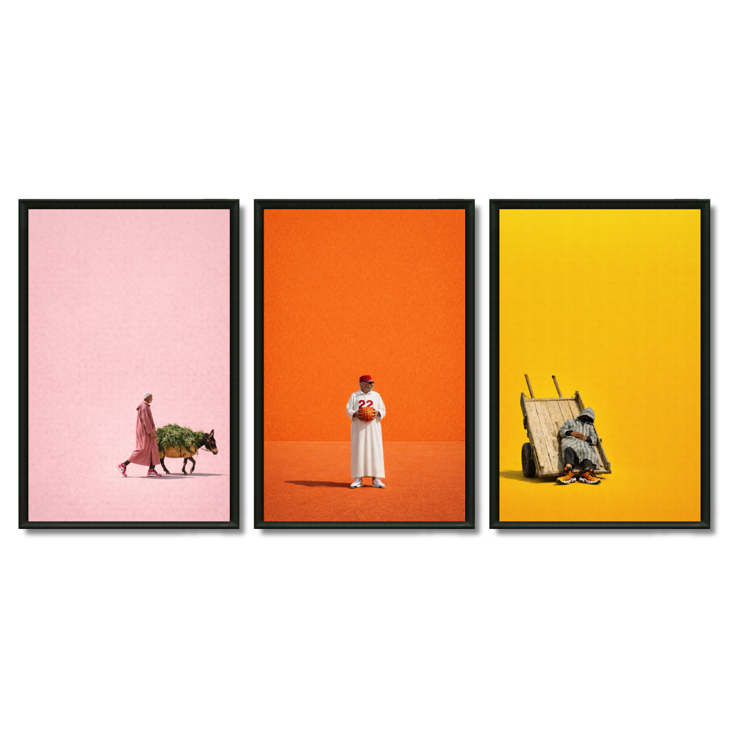 Triptyque le Maroc en couleurs pack galerie vivant