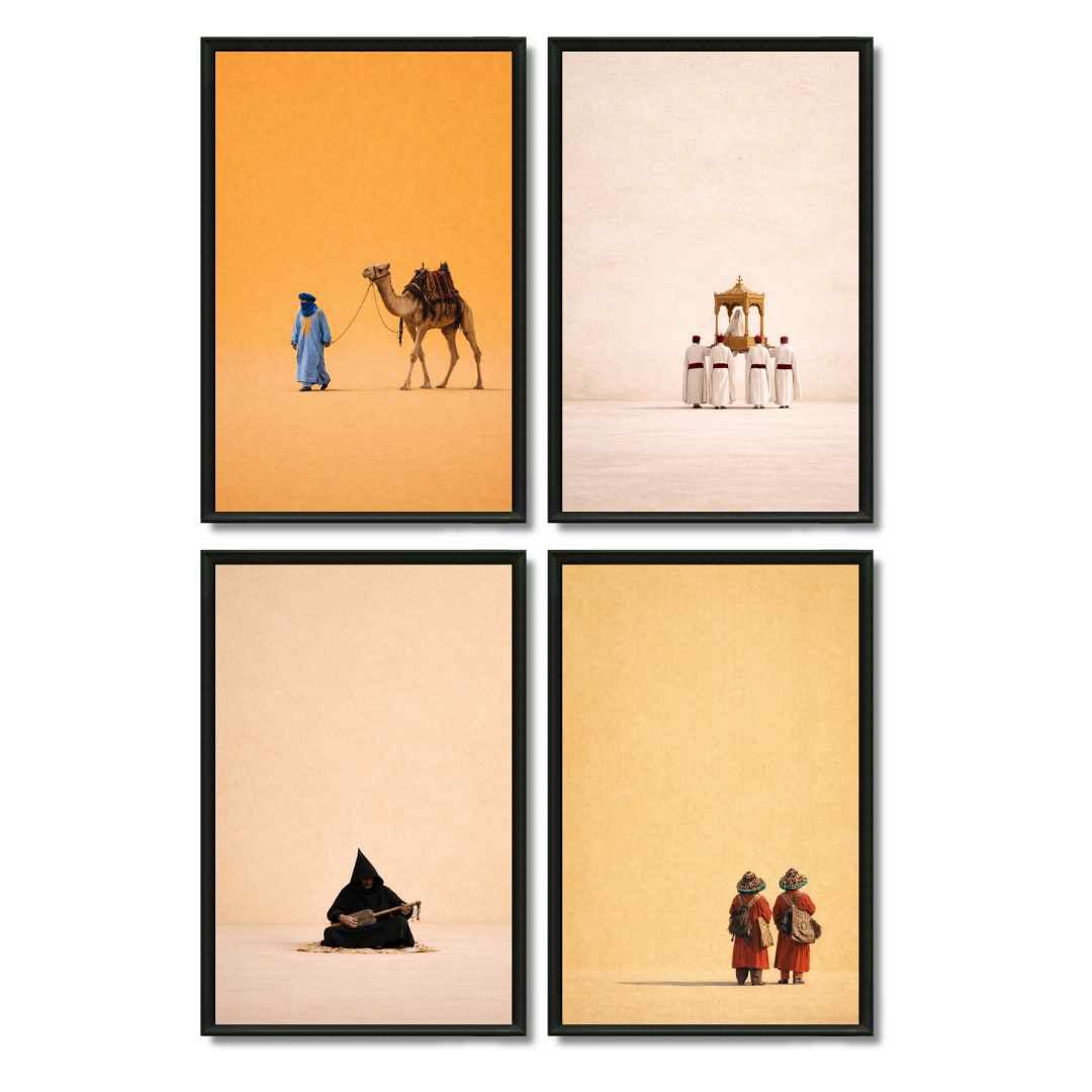 Quadriptyque culture du Maroc couleurs galerie pack
