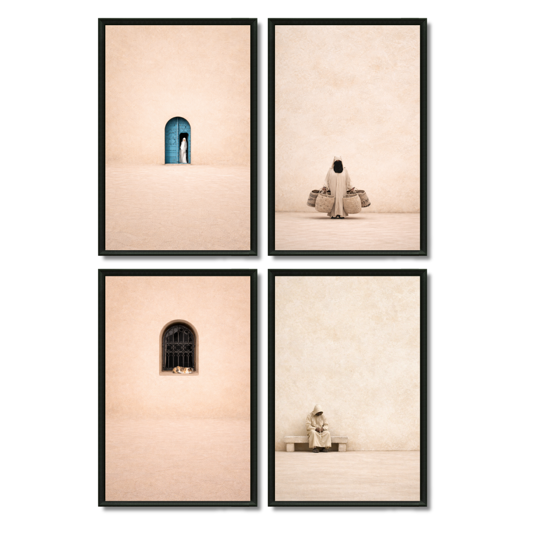 Quadriptyque le Maroc en beige galerie pack
