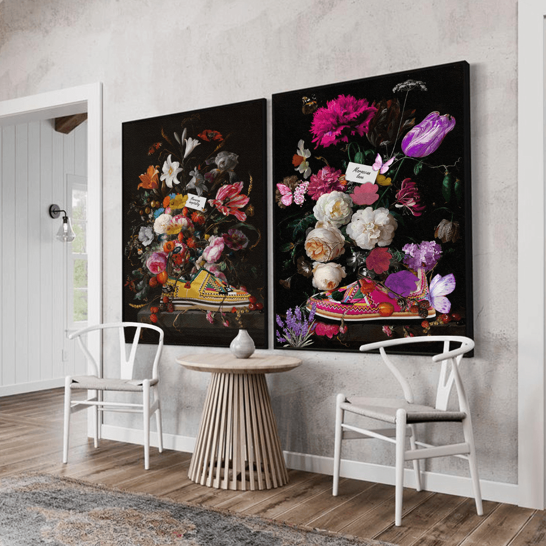 Duo Tableaux marocains Hospitalité & L’amour marocain