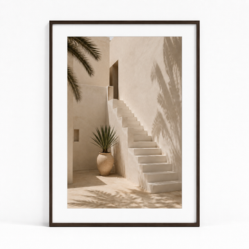 Tableau encadré Marocain – Horizon Ocre