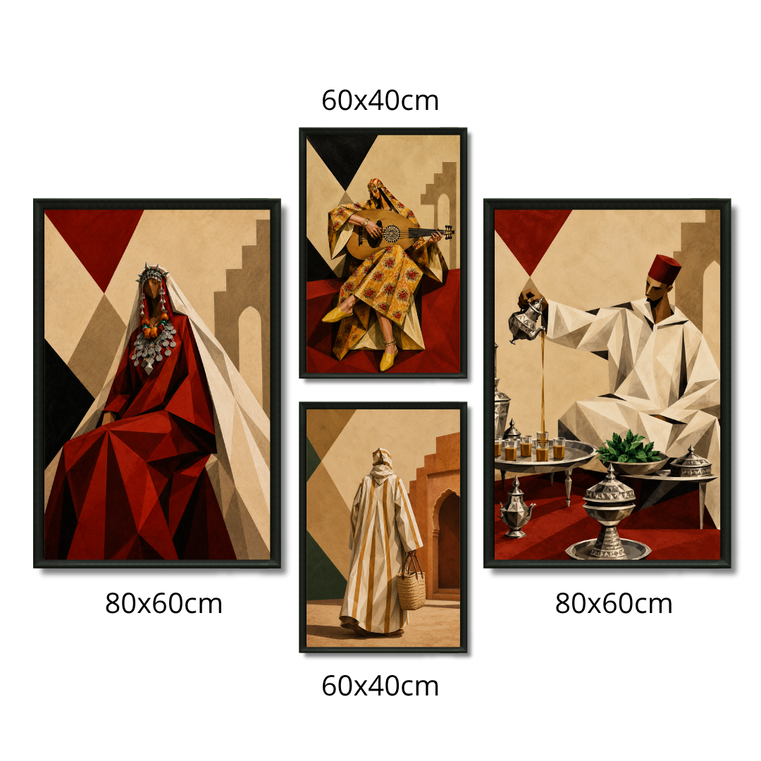 Composition Murale 1 - Géométrie Marocaine