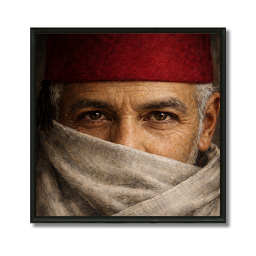 Tableau portrait marocain identitaire artistique