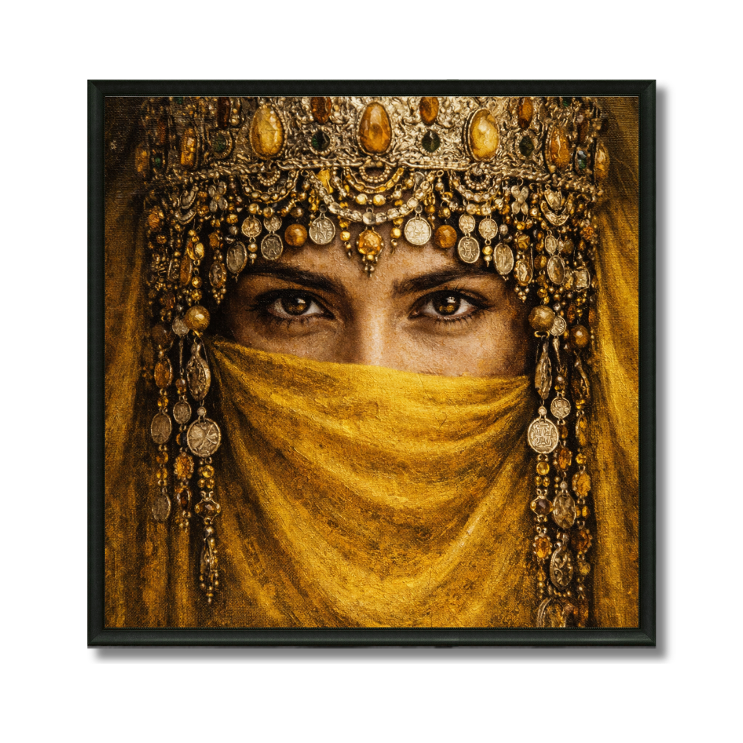 Tableau la mariée marocaine bijoux parure nuptiale
