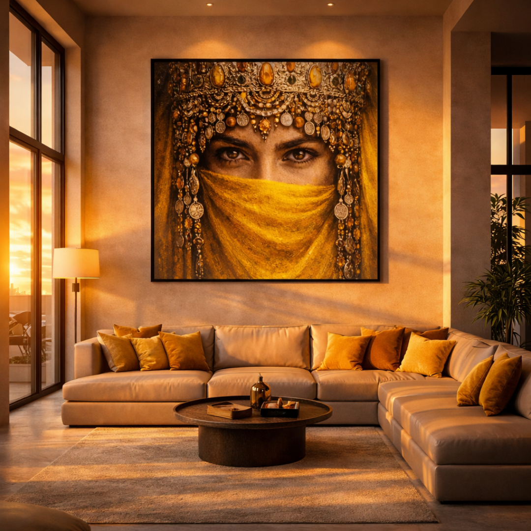 Tableau mariée marocaine détail