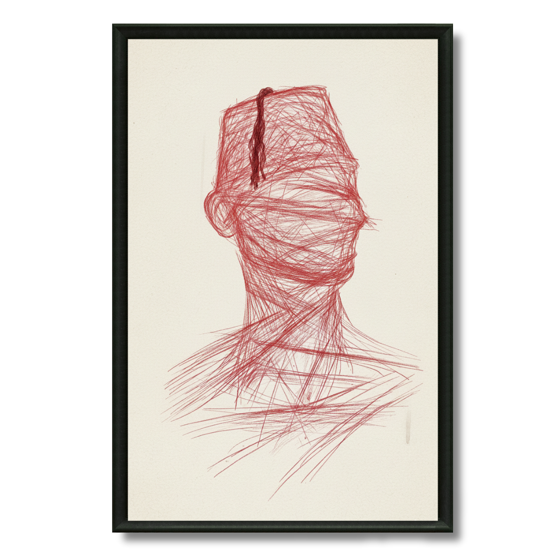 Tableau Tarbouch Marocain Draw illustration graphique