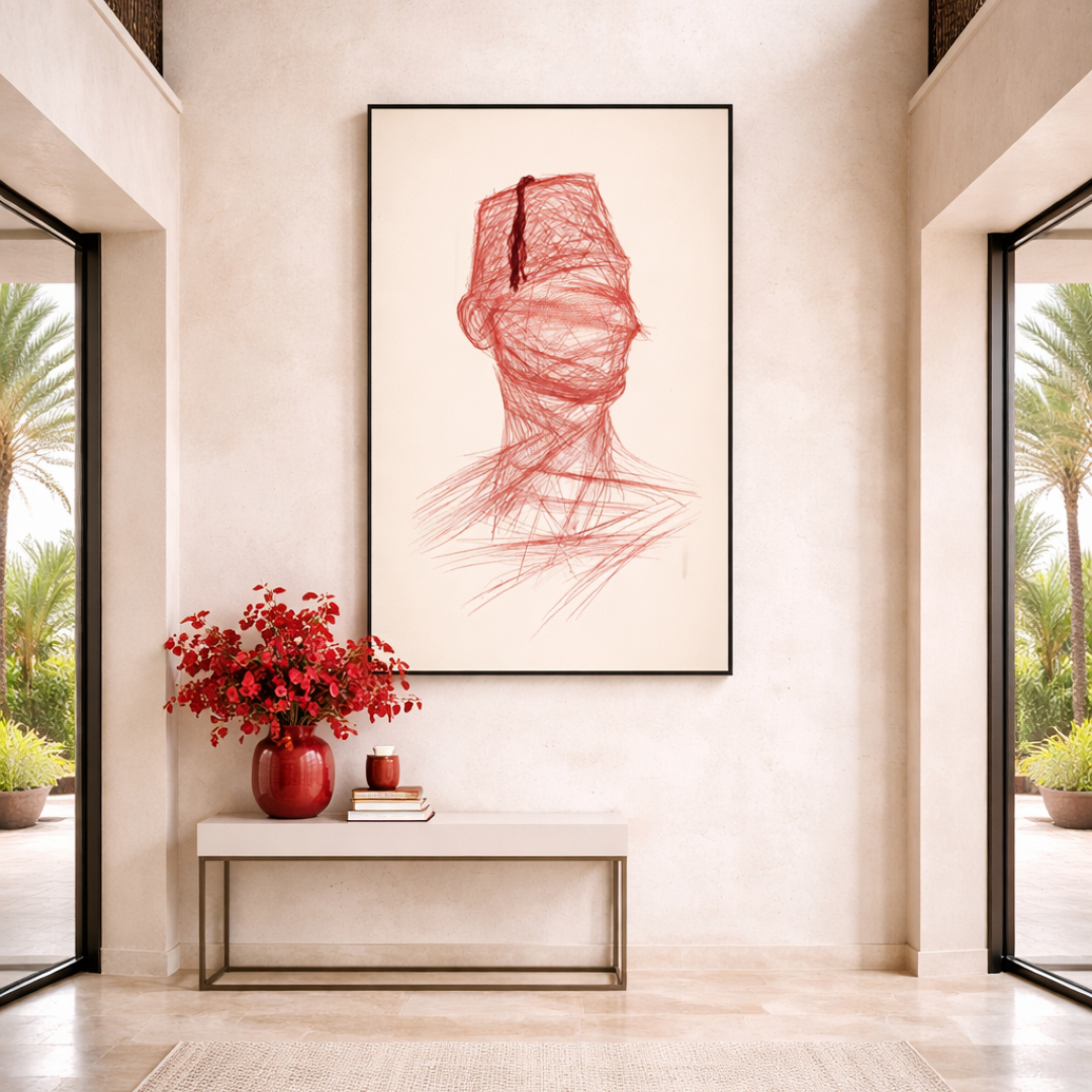 Tableau Tarbouch Marocain Draw illustration graphique